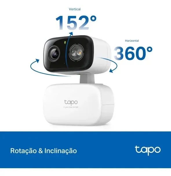Câmera de segurança Wi-Fi interna/externa TP-Link Tapo C216 branca - imagem 4