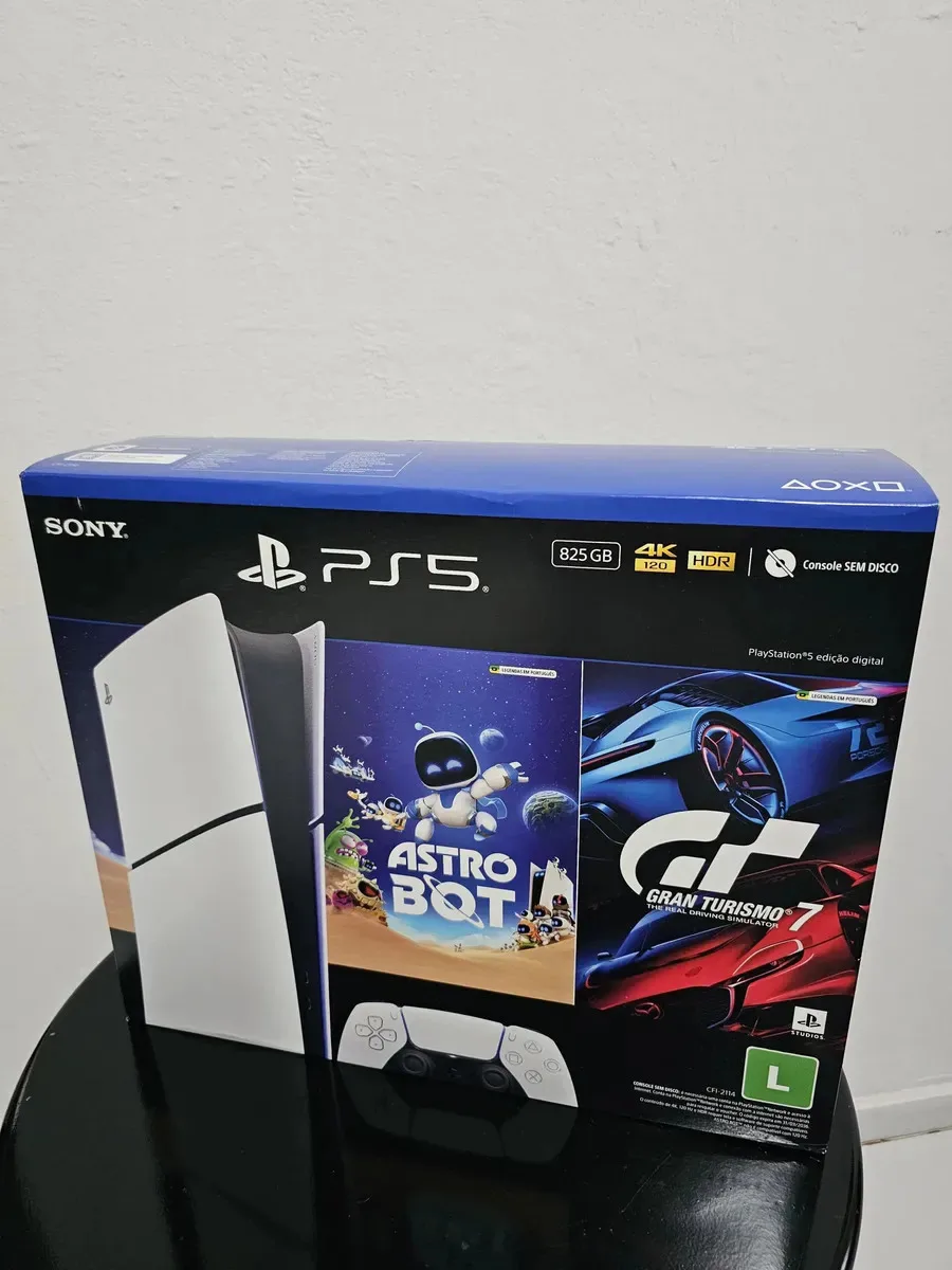 Console Playstation®5 Slim Digital - Pacote Astro Bot E Gran Turismo 7 - Branco - imagem 3