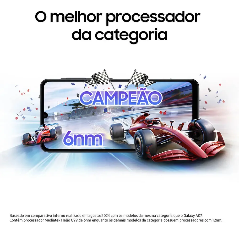 Celular Samsung Galaxy A07 128gb, 4gb, Câmera 50mp, Tela 6.7 , Proteção Ip54, Processador 6nm - Violeta - imagem 2